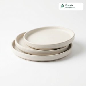 Ceramic Drainage Saucer Set (3)